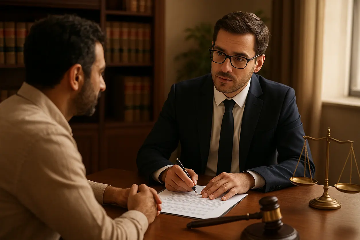 تصویر مرتبط با مراحل حقوقی انتقال مالکیت زمین در دفتر وکیل