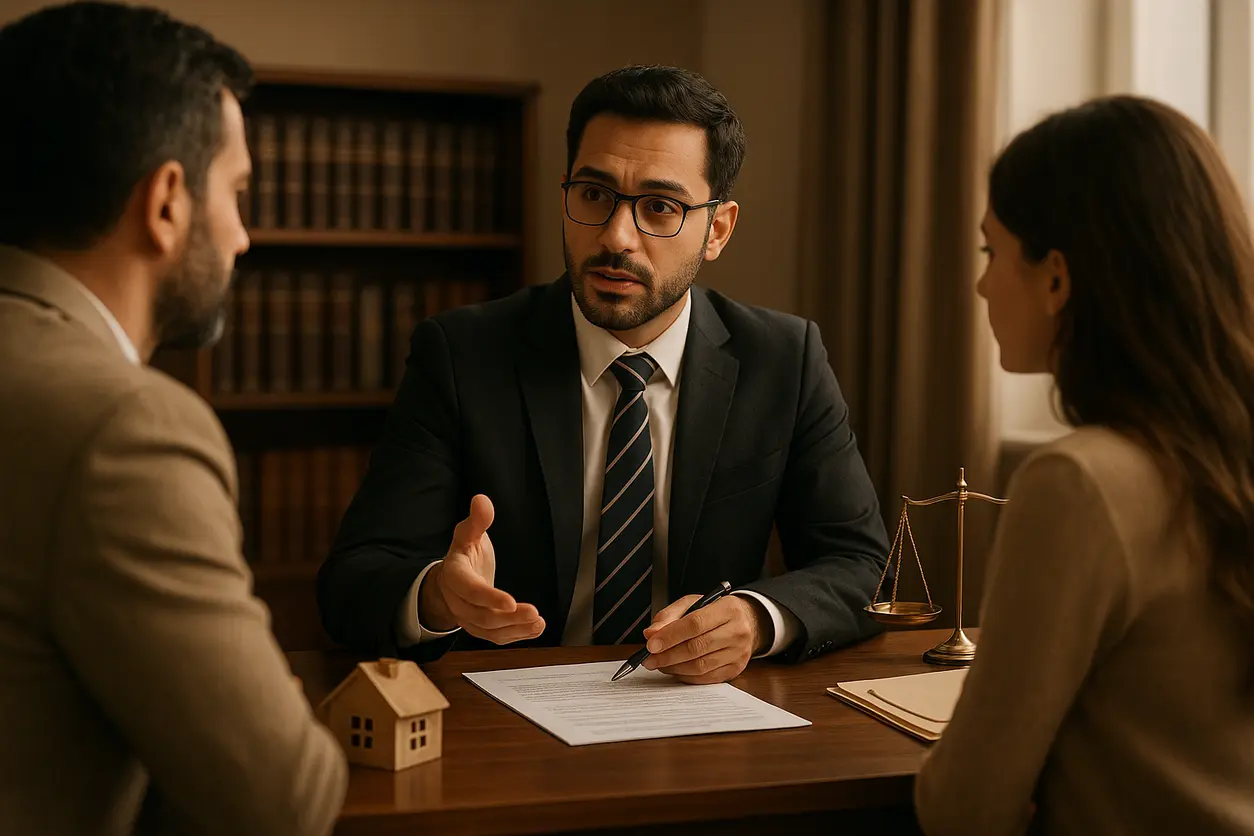 تصویر مرتبط با مراحل حقوقی انتقال مالکیت زمین در دفتر وکیل